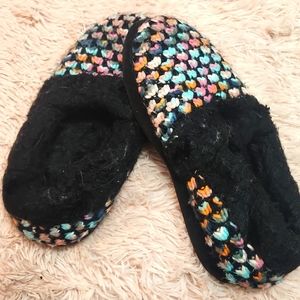 Multi colored slippers